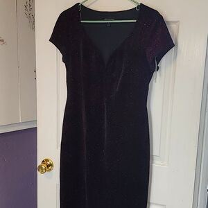 Red and black semi formal dress